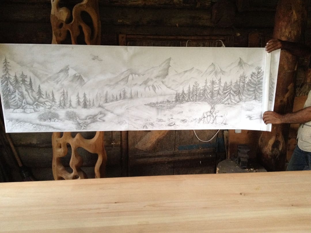 Эскиз для резьбы